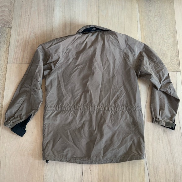 Timberland Olive Green Rain Coat Heavy Jacket Zip Up Size Medium - Picture 3 of 6